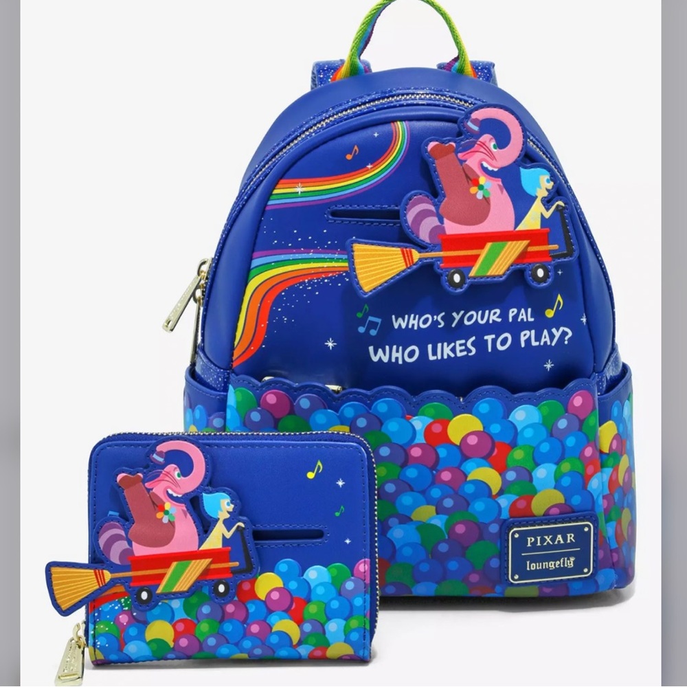 Loungefly Disney Pixar Inside Out Bing Bong and Joy Rocket Set